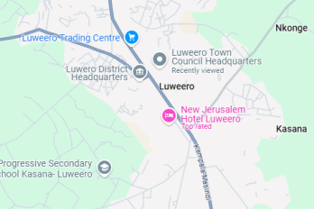 Map of Luweero Town Council